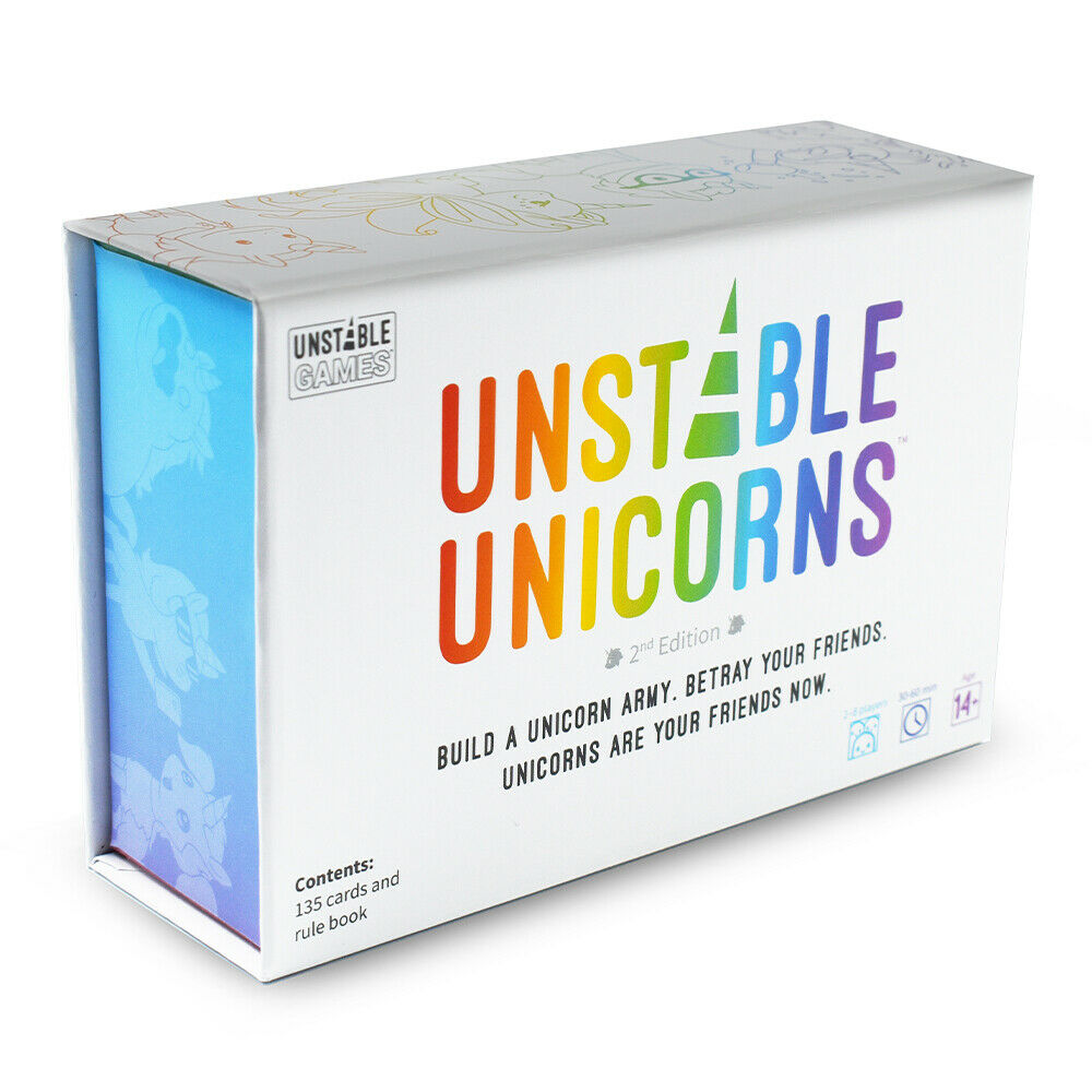 Unstable Unicorns 2nd Base Game Card Game fun party game age 14+ Unstable Unicorns 2nd Base Game Card Game fun party game age 14+